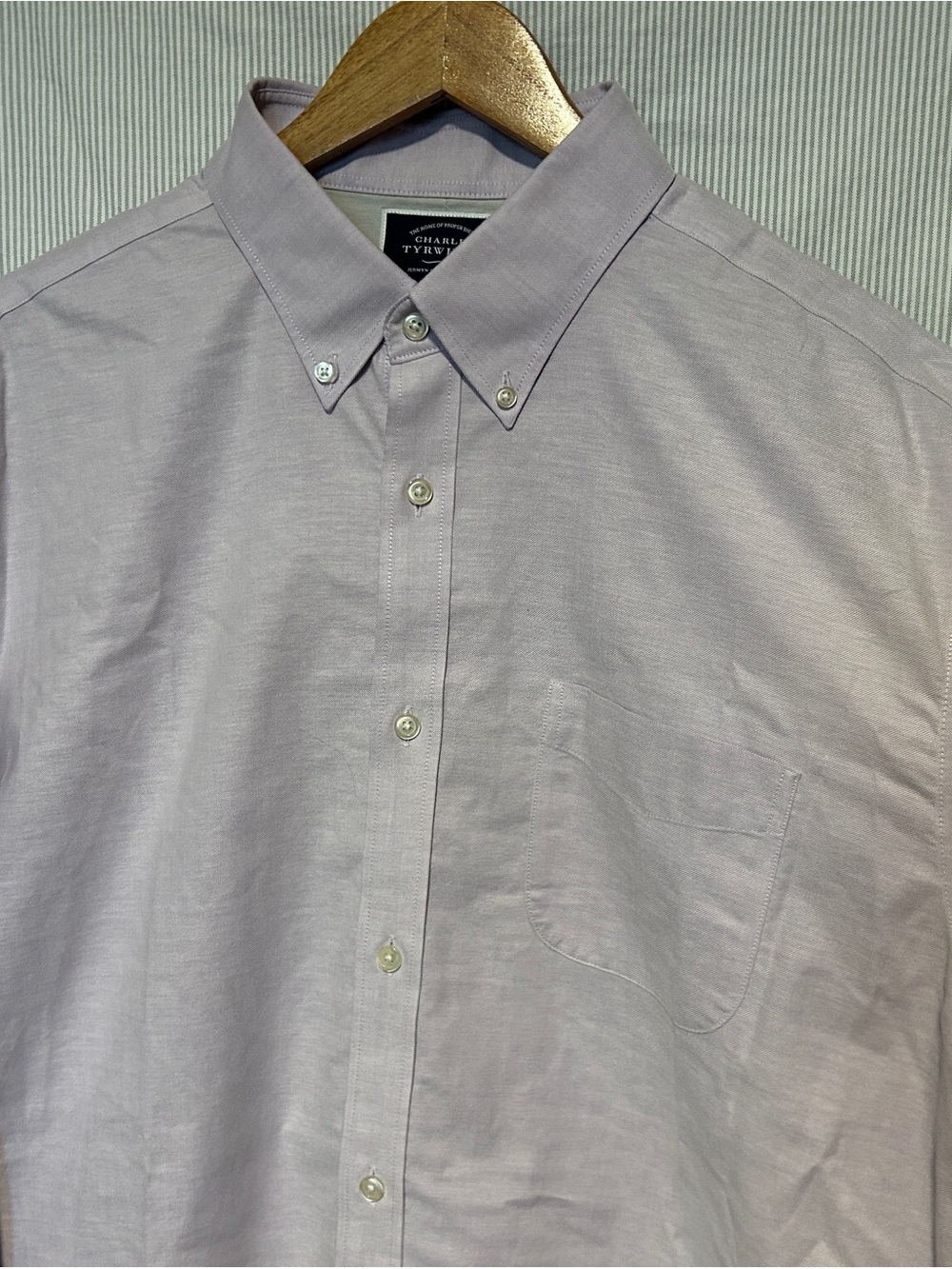 Charles Tyrwhitt Lavender Button-Down Men's Shirt